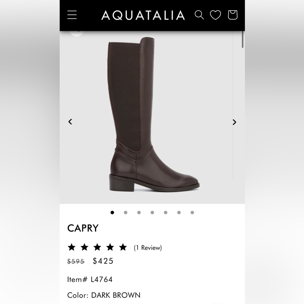 Aquatalia Capry Boots, excellent condition, size 8.
